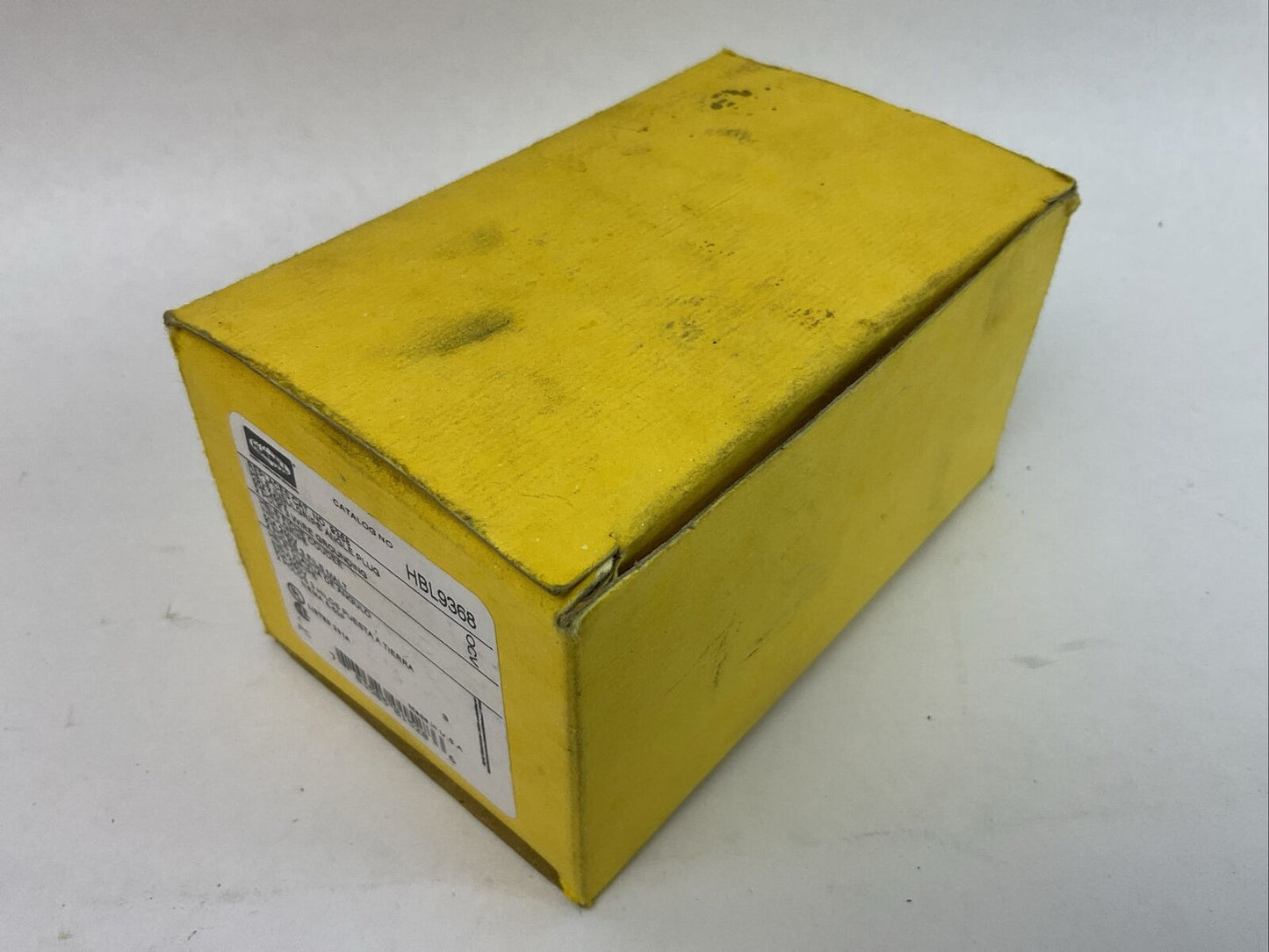 HUBBELL HBL9368 INSULGRIP ANGLE PLUG 50A 250V 2POLE 3 WIRE GROUNDING