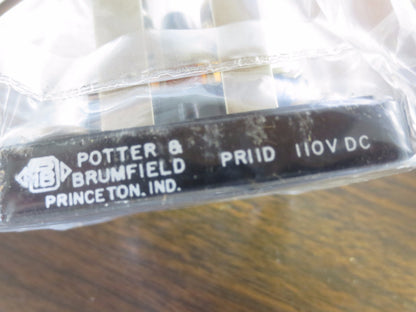 POTTER & BRUMFIELD PR11D - RELAY - DPDT - 15A - 110VDC - NEW SURPLUS