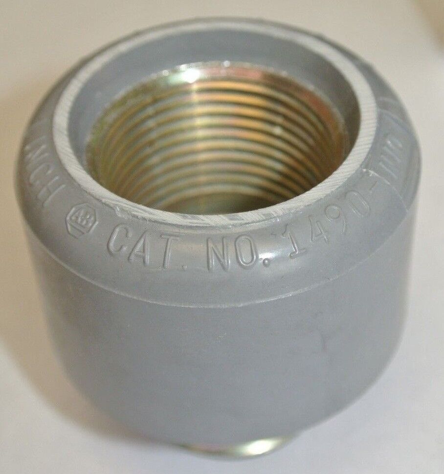 ALLEN-BRADLEY 1490-N10 (2) & 1490-N2 (2) CONDUIT HUBS - 1" & 3/4" / NEW SURPLUS