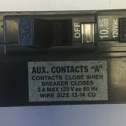 SQUARE D QOB130EPD1200 CIRCUIT BREAKER 30AMP 120VAC