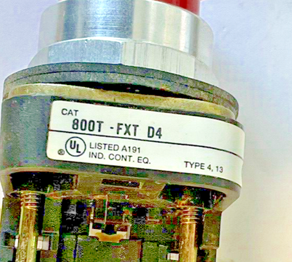 ALLEN BRADLEY 800T-FXT D4 PUSH BUTTON SER.T W/800T-XD4