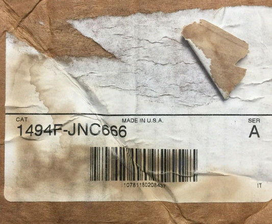 ALLEN BRADLEY 1494F-JNC666 DISCONNECT SWITCH 60 AMP 40HP 600VAC 250VDC FUSIBLE