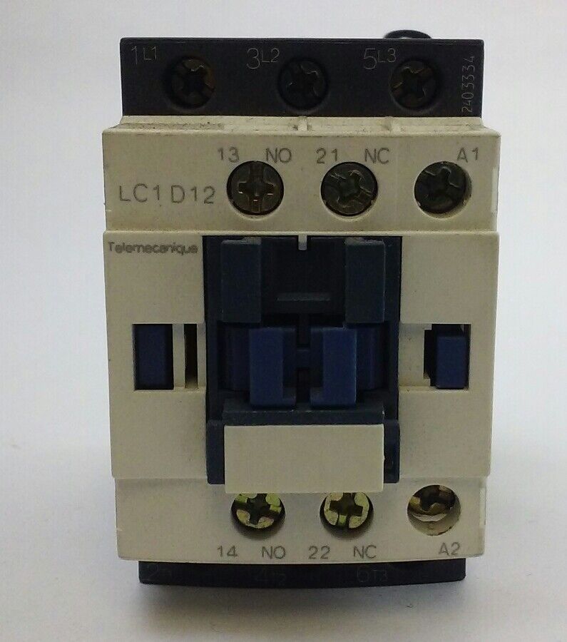 Telemecanique Contactor LC1D12F7, 110VAC F7 coil (NEW SURPLUS) LC1D12 F7 coil