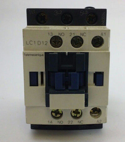 Telemecanique Contactor LC1D12F7, 110VAC F7 coil (NEW SURPLUS) LC1D12 F7 coil