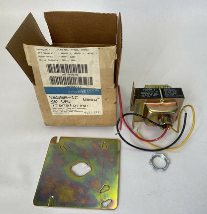 JOHNSON CONTROL Y65SR-1C BASO 40VA TRANSFORMER PRI. 208/240V 60HZ SEC. 24VAC