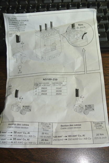 TELEMECANIQUE GV7AC022 CONNECTORS - MANUAL STARTER BOX LUGS IEC - NEW SURPLUS