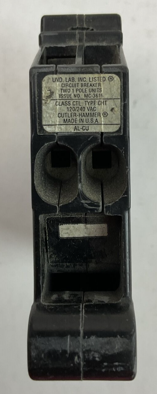 CUTLER HAMMER CHT1520 2POLE 15/20AMP 120/240VAC CIRCUIT BREAKER