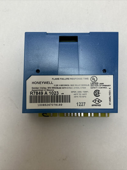 HONEYWELL S7800A1001 BURNE CONTROL REV 2018 R7849A1023 ULTRAVIOLET FLAME AMP