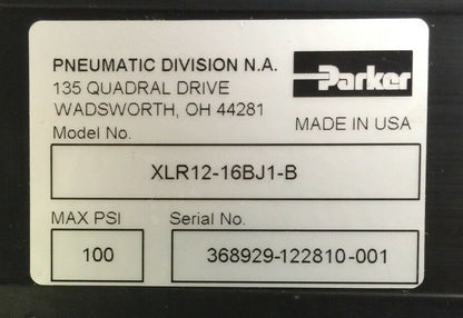 PARKER XLR12-16BJ1-B REACH SLIDE 100PSI WD478577A 250PSI