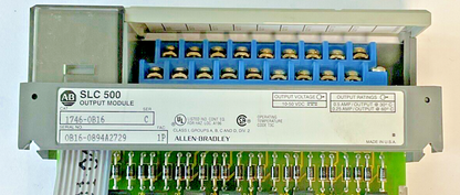 ALLEN BRADLEY 1746-OB16 OUTPUT MODULE SER.C 10-50VDC 1746-0B16