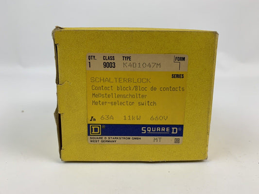 Square D 9003 K4D1047M Meter-Selector Switch