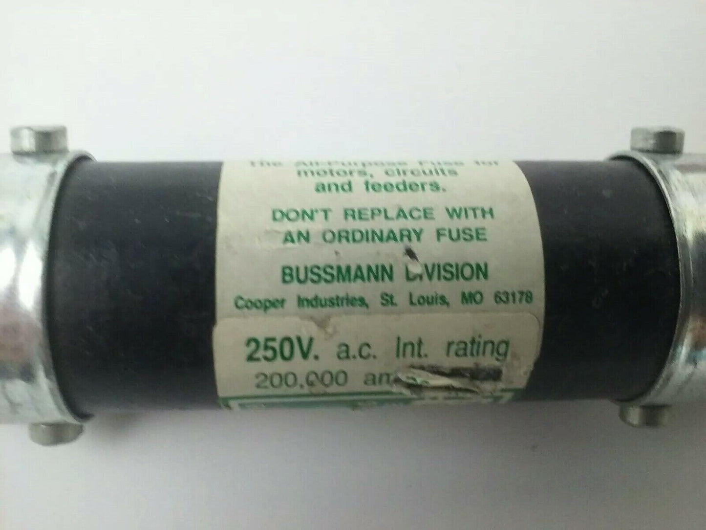 FUSETRON BUSS FRN-R-100 100A 250VAC FUSE FRNR100 CLASS RK5 (LOT OF 3)