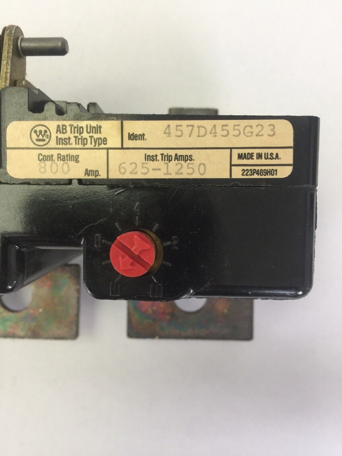 WESTINGHOUSE HMA31250TM TRIP UNIT ONLY FOR AB DEION CIRCUIT BREAKER 800AMPS