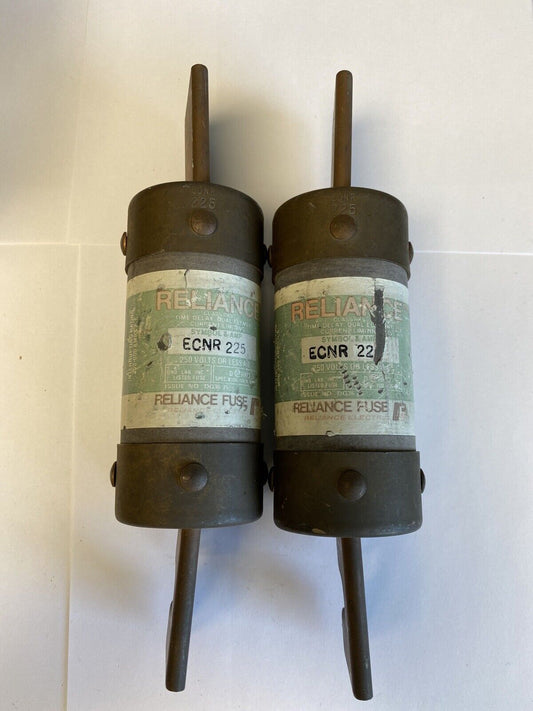 Reliance ECNR225 225A 250V Fuse "Lot of 2"