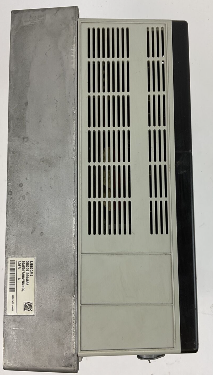 ALLEN BRADLEY 20AE017A0AYNNNC0 AC DRIVE SER A OUTPUT 0-575VAC 15HP F/W 2.002