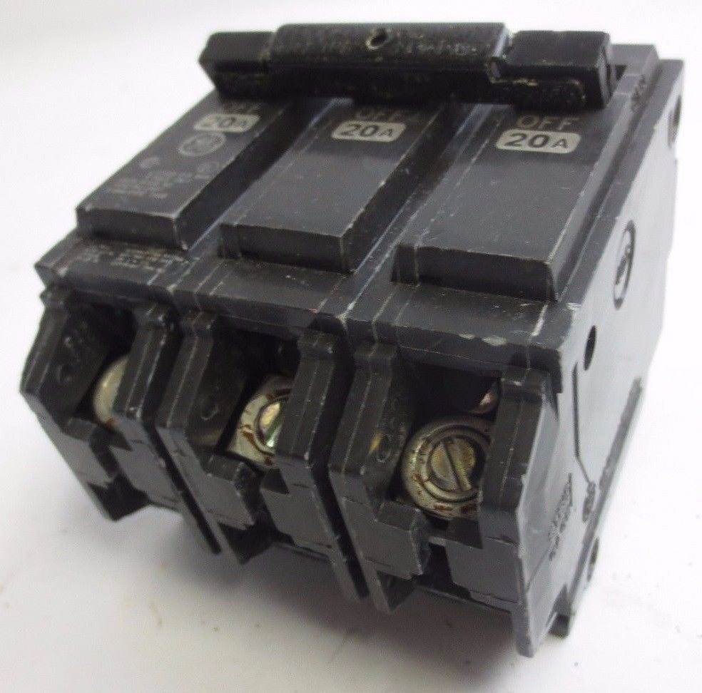 GE THQB32020 CIRCUIT BREAKER COMMON-TRIP BOLT-ON 20A, 240V, 3-POLE