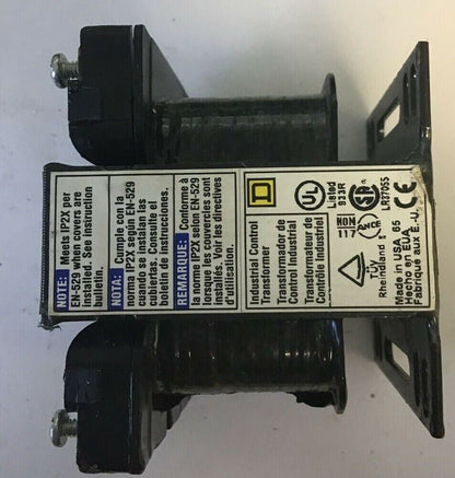 SQUARE D 9070T50D3 INDUSTRIAL CONTROL TRANSFORMER 50/60HZ 208-120VAC