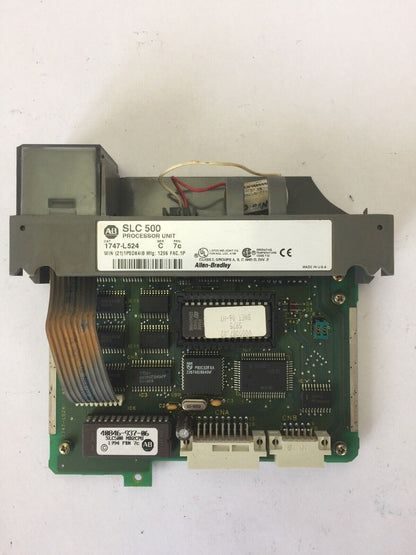 ALLEN BRADLEY 1747-L524 PROCESSOR UNIT SER C FRN 7C SLC 500