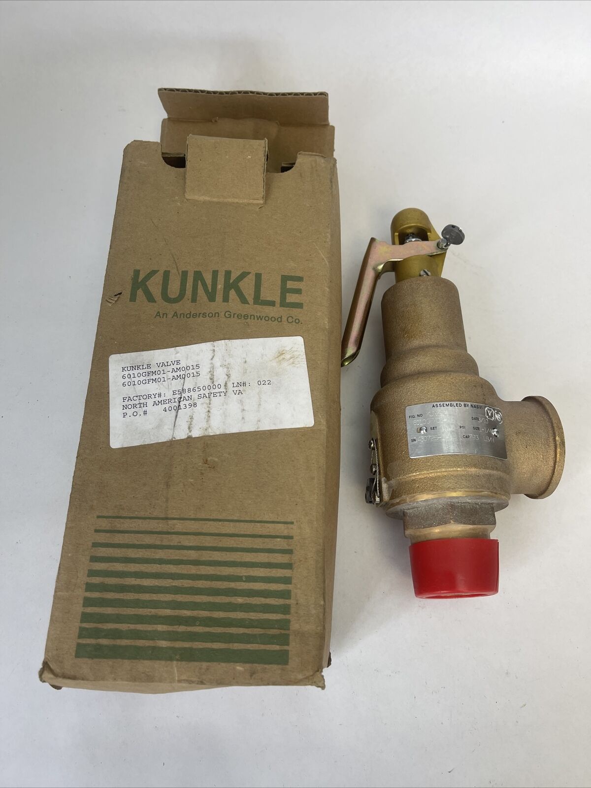 KUNKLE 6010GFM01-AM0015 VALVE 15.0PSI
