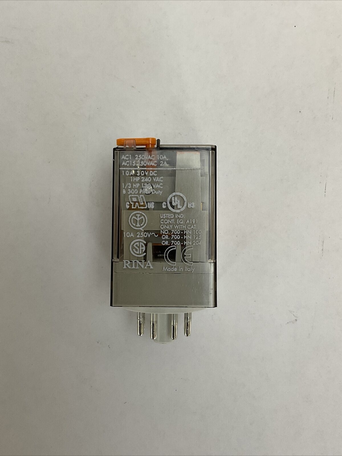 ALLEN BRADLEY 700-HA32A1-3 SER D RELAY 10A 2 C/O (DPDT) 120VAC 50/60HZ