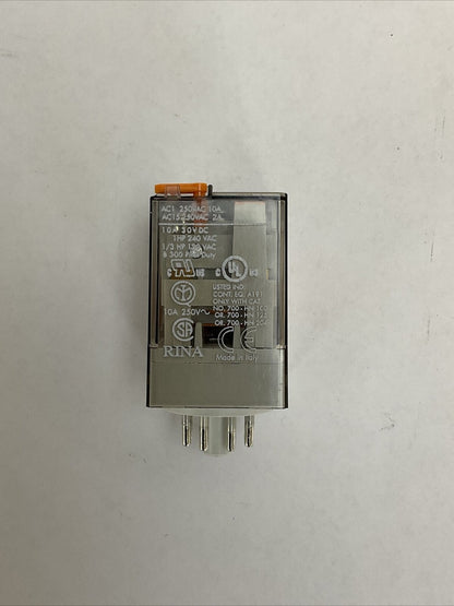 ALLEN BRADLEY 700-HA32A1-3 SER D RELAY 10A 2 C/O (DPDT) 120VAC 50/60HZ