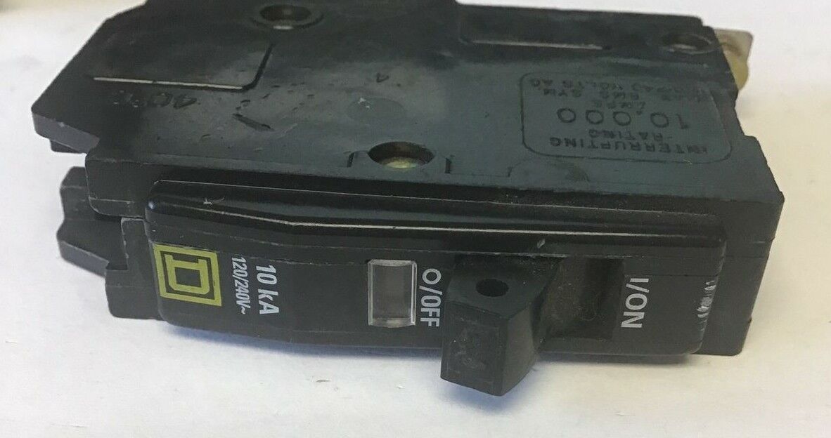 SQUARE D QOB140 CIRCUIT BREAKER 120/240VAC ***LOTOF2***