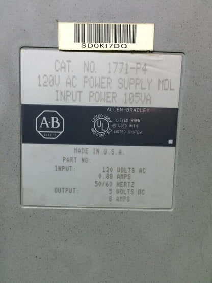 ALLEN-BRADLEY 1771-P4 POWER SUPPLY