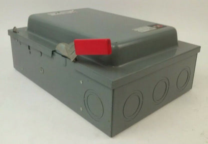 CUTLER HAMMER DH363U NON FUSIBLE H.D. SAFETY SWITCH 3P 100A 600VAC/250VDC 75HP