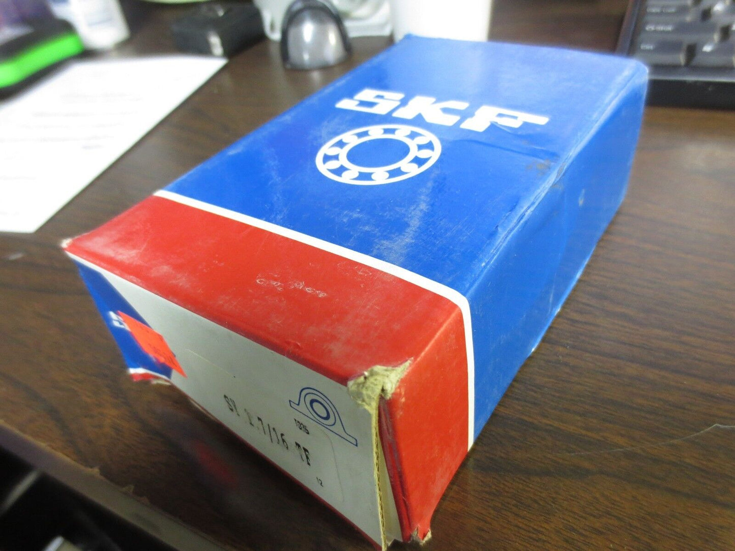 SKF SY1.7/16TF CAST IRON BALL BEARING PILLOW BLOCK 1-7/16" BORE - NEW SURPLUS