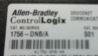 ALLEN-BRADLEY 1756-DNB/A CONTROL-LOGIX DEVICENET COMMUNICATION MODULE