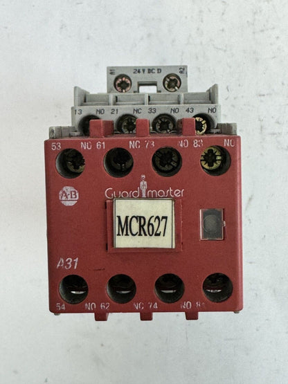 ALLEN-BRADLEY - 700S-CF620DJC SER. A - SAFETY CONTACTOR W/ 24 VDC COIL