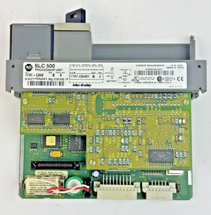 ALLEN-BRADLEY - 1747-L542 SER. C REV. 3 FRN: 9 - SLC 500 CPU PROCESSOR *NO DOOR*