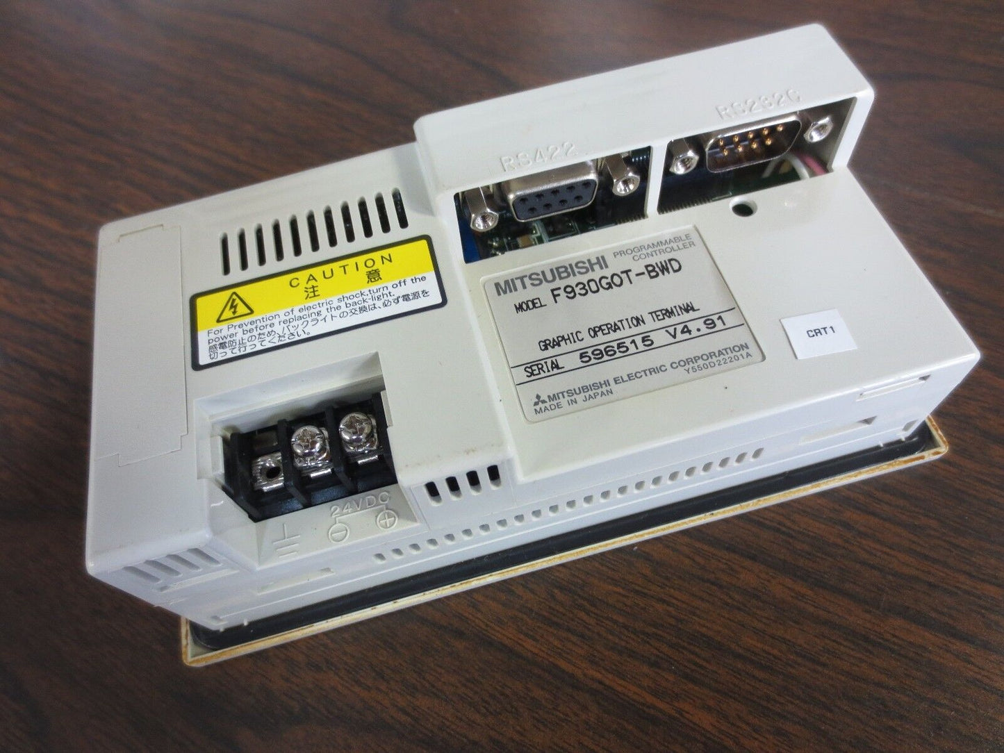 MITSUBISHI F930GOT-BWD GRAPHIC OPERATION TERMINAL V.4.91