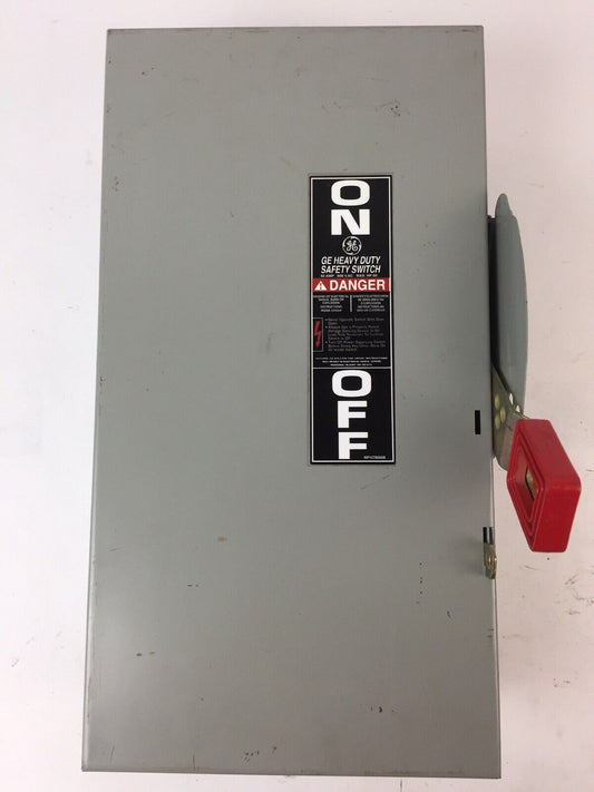 GE THN3362 SAFETY SWITCH 60AMP 600VAC 250VDC 3 PHASE 60 HP TYPE 1 INDOOR MOD 10