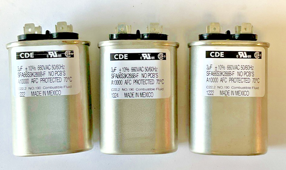 CDE SFA66S3K288B-F CAPACITOR 660VAC 3UF 50/60HZ ***LOTOF3***
