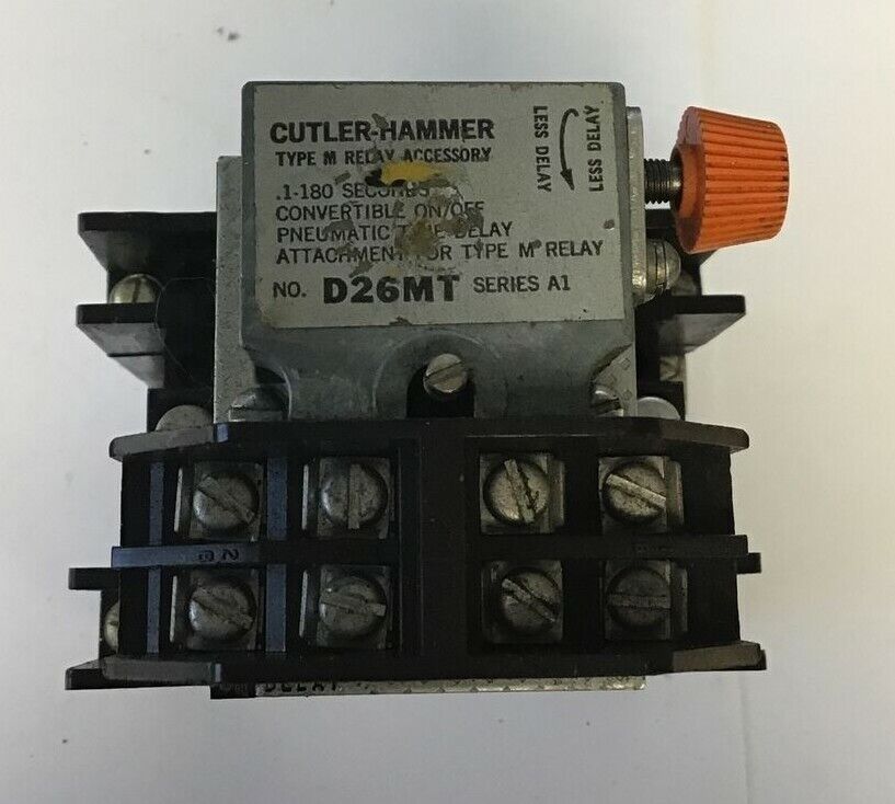 CUTLER HAMMER D26MT SER.A1 RELAY W/ D26MPR TYPE M RELAY