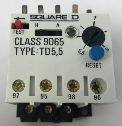 Square D 9065 TD 5,5 Thermal Overload Relay 5, 5A-8A