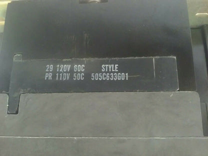 WESTINGHOUSE A200M3C ? 5070A96G02 STARTER SIZE 3 3PH 120V COIL 505C633G01