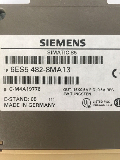 SIEMENS 6ES5 482-8MA13 DIGITAL I/O MODULE