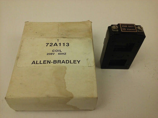 ALLEN BRADLEY 72A113 COIL 208V @ 60HZ, SIZE 2, NEW OTHER, EXCELLENT CONDITION