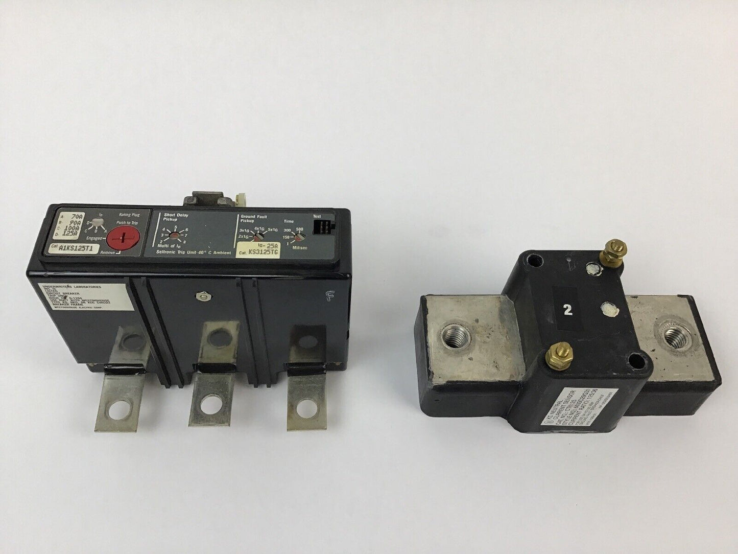 WESTINGHOUSE ELEC. GROUND FAULT TRIP UNIT (CTK125+A1KS125T1+ KS3125TG)