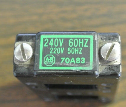 ALLEN-BRADLEY 70A83 COIL SIZE 0 - 220V/50Hz, 240V/60Hz - NEW SURPLUS - EACH