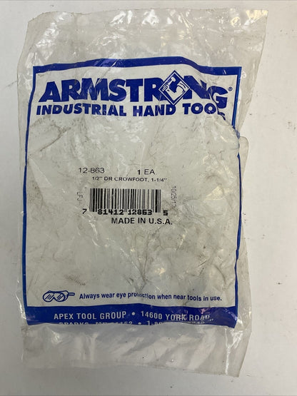 ARMSTRONG INDUSTRIAL HAND TOOL 12-863 1/2" DR CROWFOOT 1-1/4"