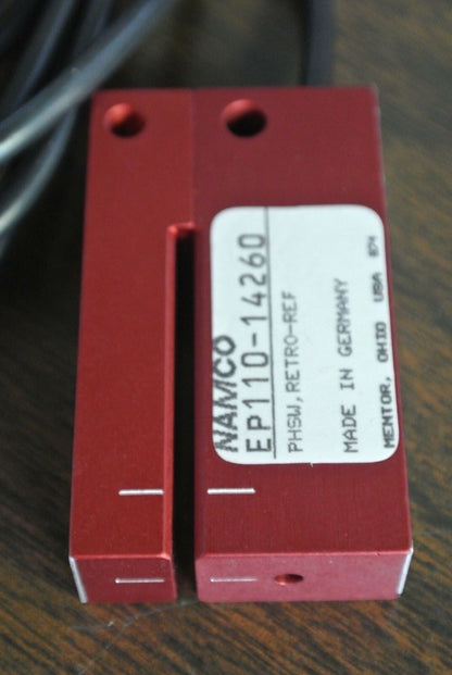 NAMCO EP110-14260 PHOTOELECTRIC SLOT SENSOR - RETRO-REFLECTIVE - GS05/2G LEUZE