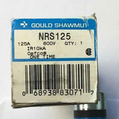 GOULD NRS125 ONE TIME FUSE 125A 600VAC 10KA