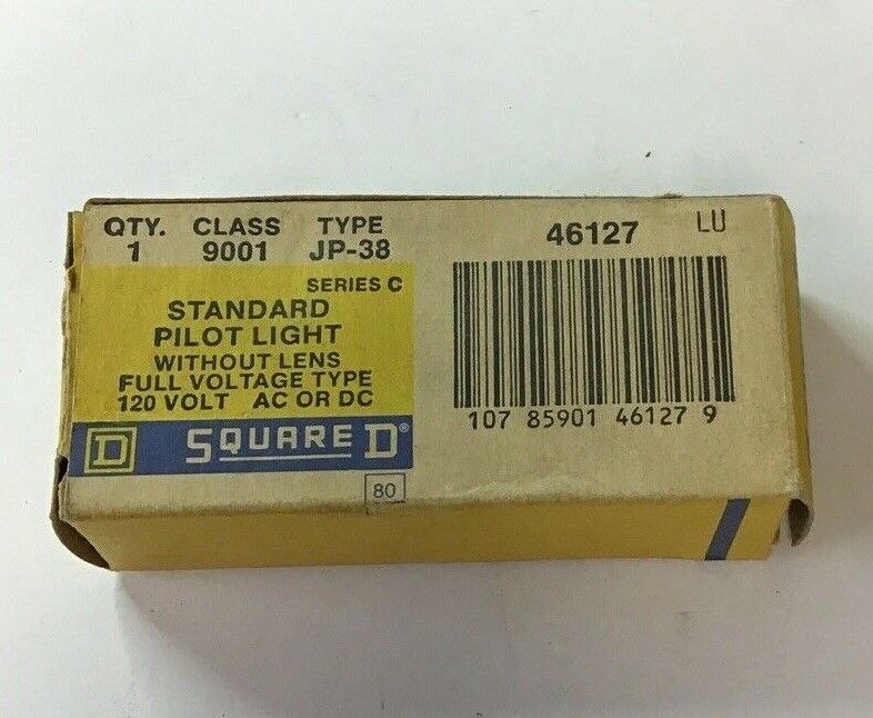 SQUARE D 9001 JP-38 SER.C PILOT LIGHT W/O LENS 120VAC/DC