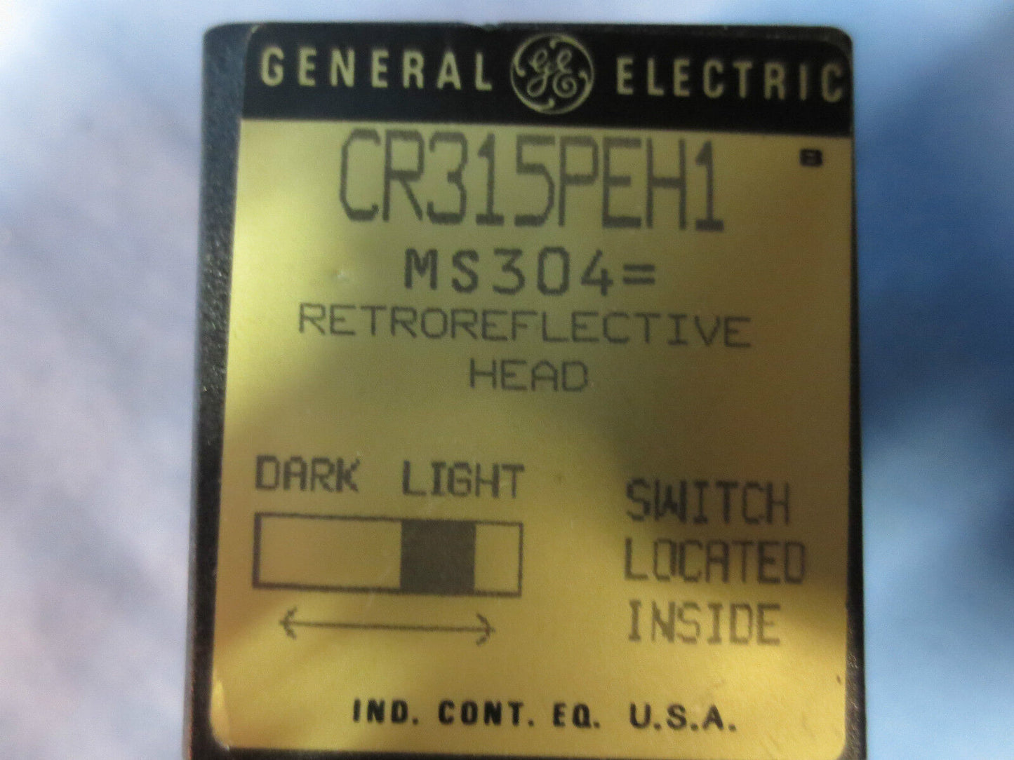 GENERAL ELECTRIC CR315PEH1 RETROREFLECTIVE HEAD LIMIT SWITCH