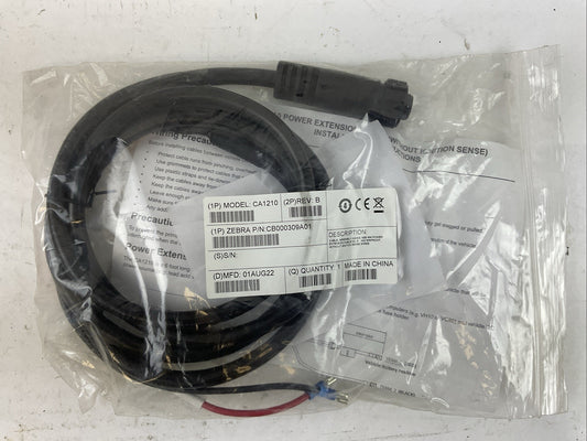 ZEBRA CB000309A01 REV B CA1210 POWER CABLE