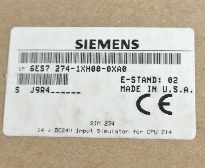 SIEMENS 6ES7 274-1XH00-0XA0 - 14x 24VDC INPUT SIMULATOR for CPU 214  NEW SURPLUS