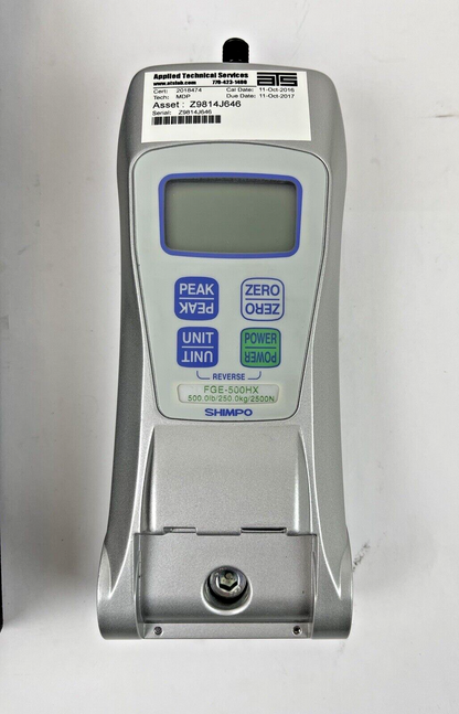 SHIMPO - FGE-500HX - High Capacity Digital Force Gauge 500 lb/250 kg/2500 N